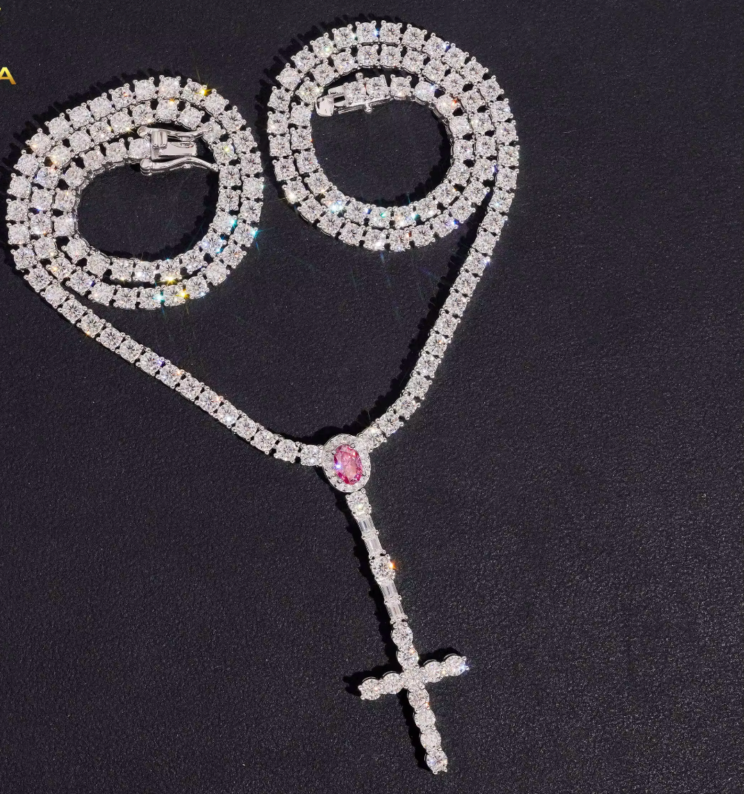 Faith first tennis chain rosary