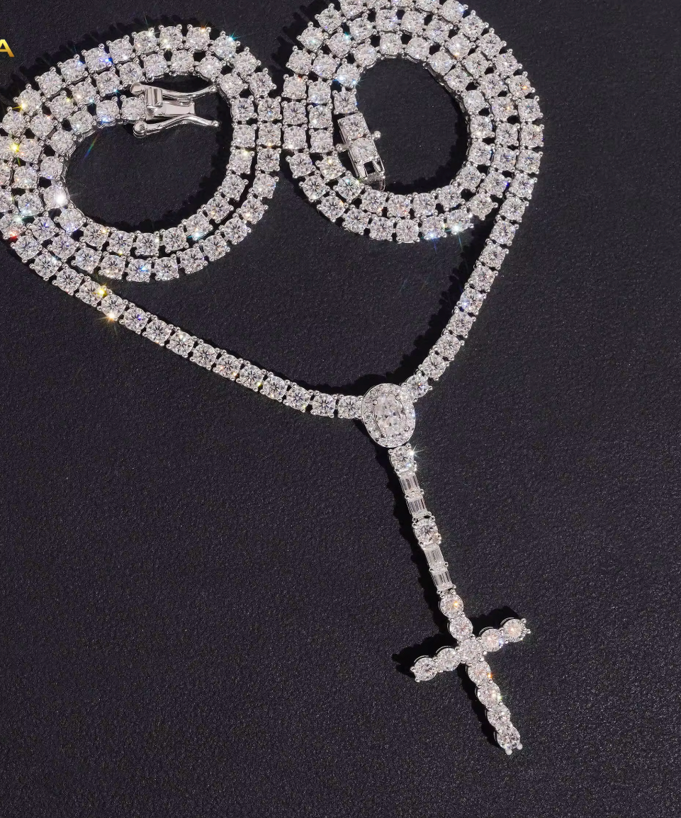 Faith first tennis chain rosary