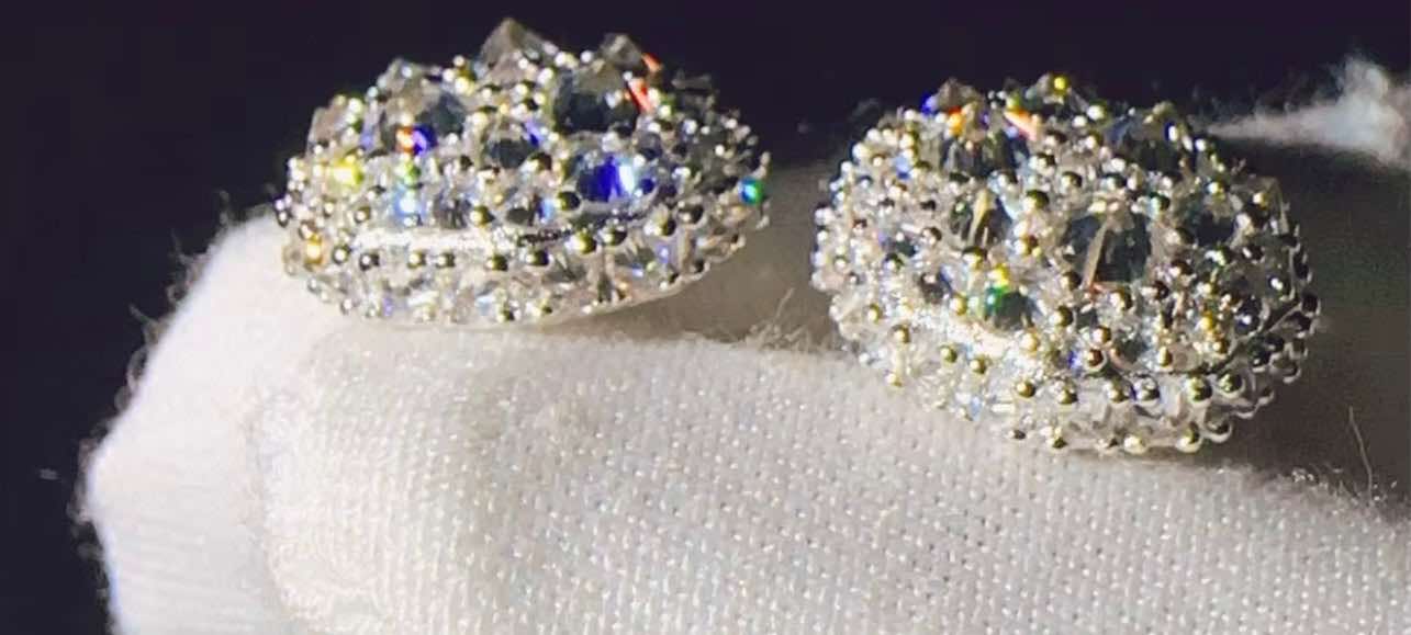 Mosaic masterpiece stud earrings