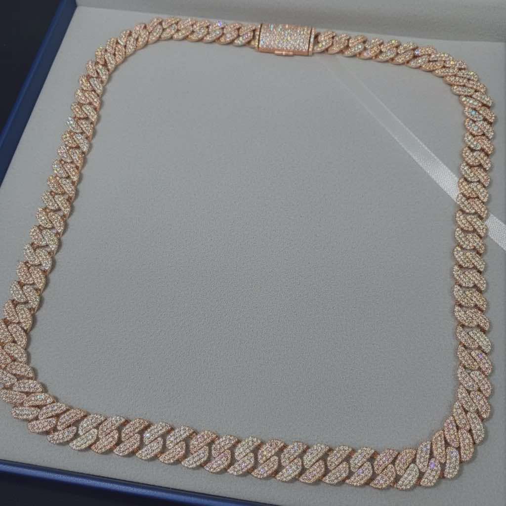 Two tone zone 10mm Cuban chain