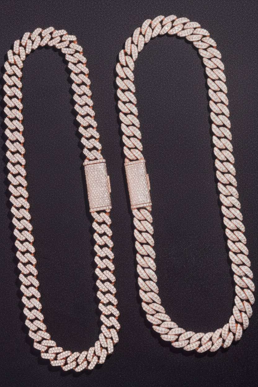 Playa Pink gold Cuban chain