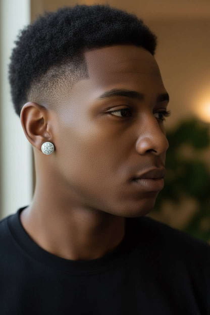 Mosaic masterpiece stud earrings