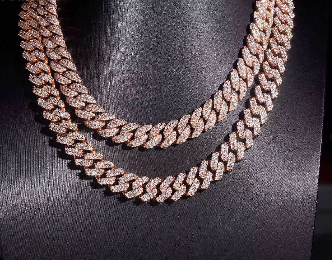 Playa Pink gold Cuban chain