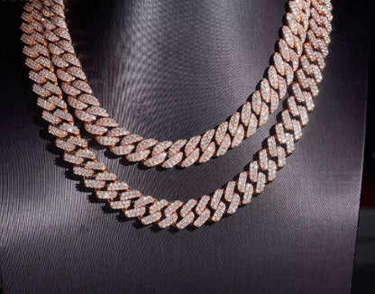 Playa Pink gold Cuban chain